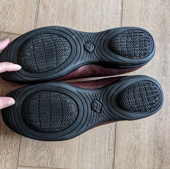 Aura Z7 Leather Shoes Burgundy Ballet shoes women's Size 9.5 - Picture 7 of 13